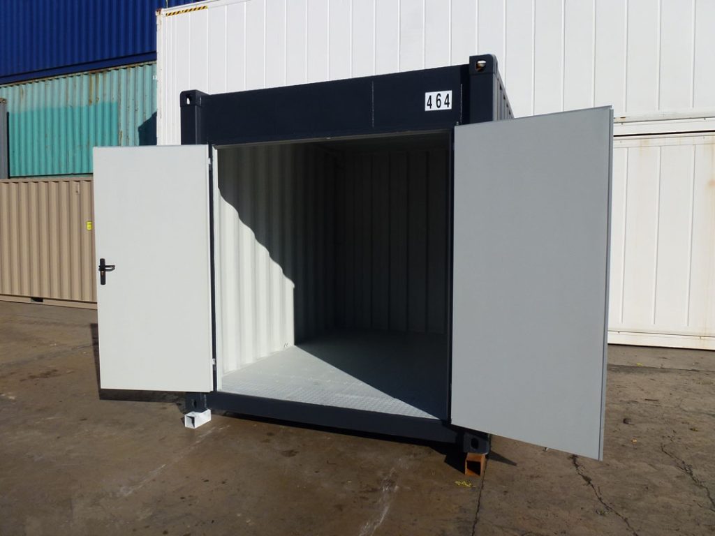 Contenedor Almacén 10' - Puerta Pivotante Galvanizada 2