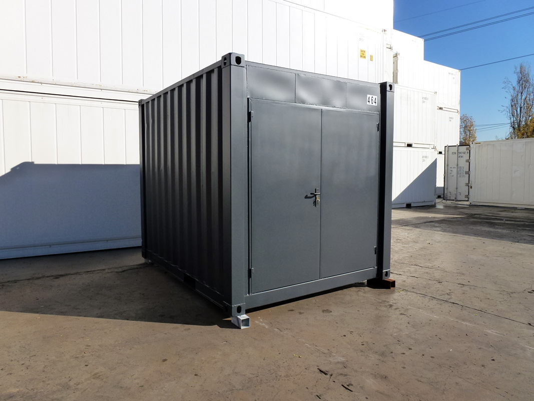 Contenedor Almacén 10' - Puerta Pivotante Galvanizada 6