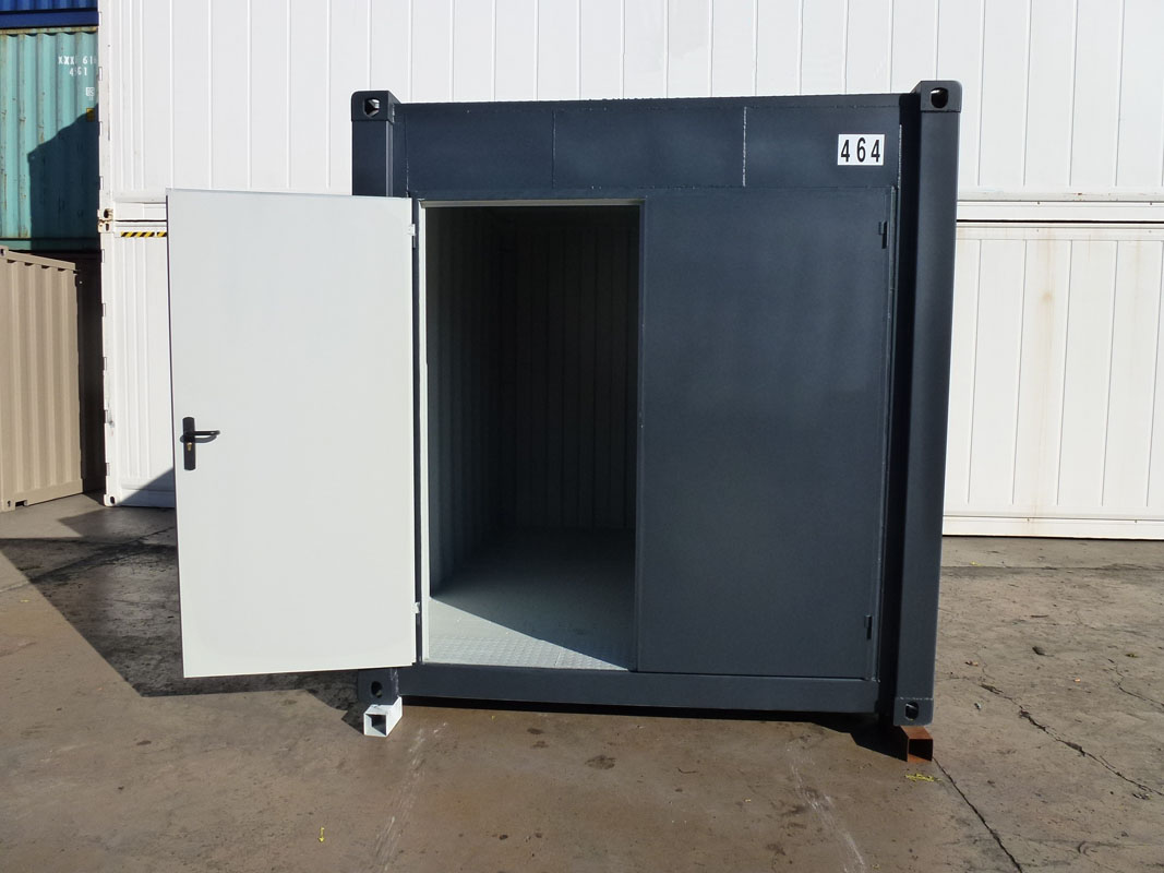 Contenedor Almacén 10' - Puerta Pivotante Galvanizada 4