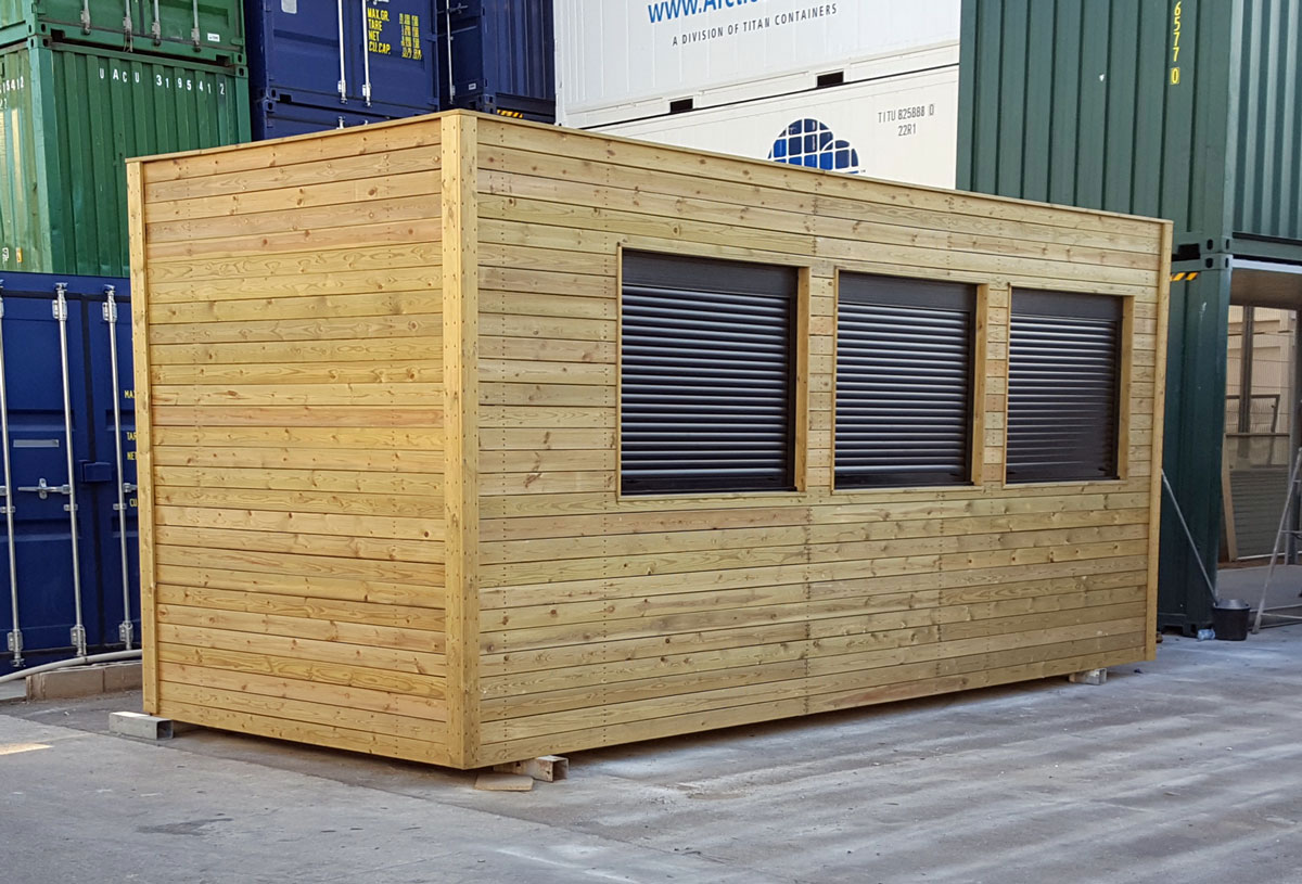 Módulo Prefabricado Forrado de Madera 9