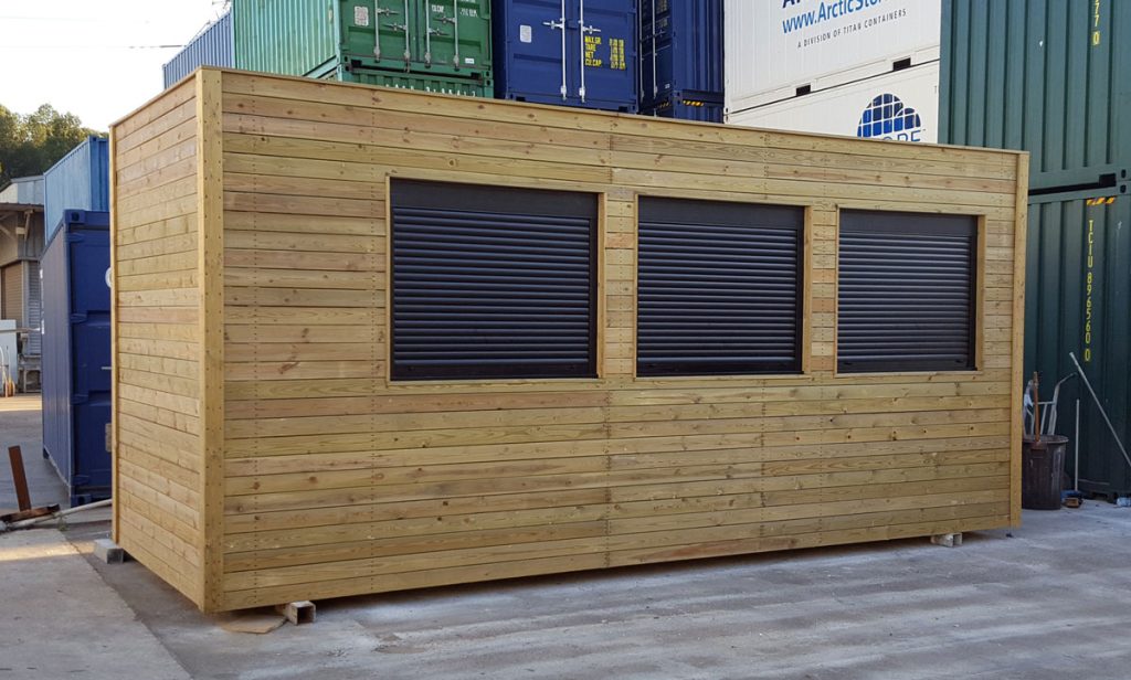 Módulo Prefabricado Forrado de Madera 1