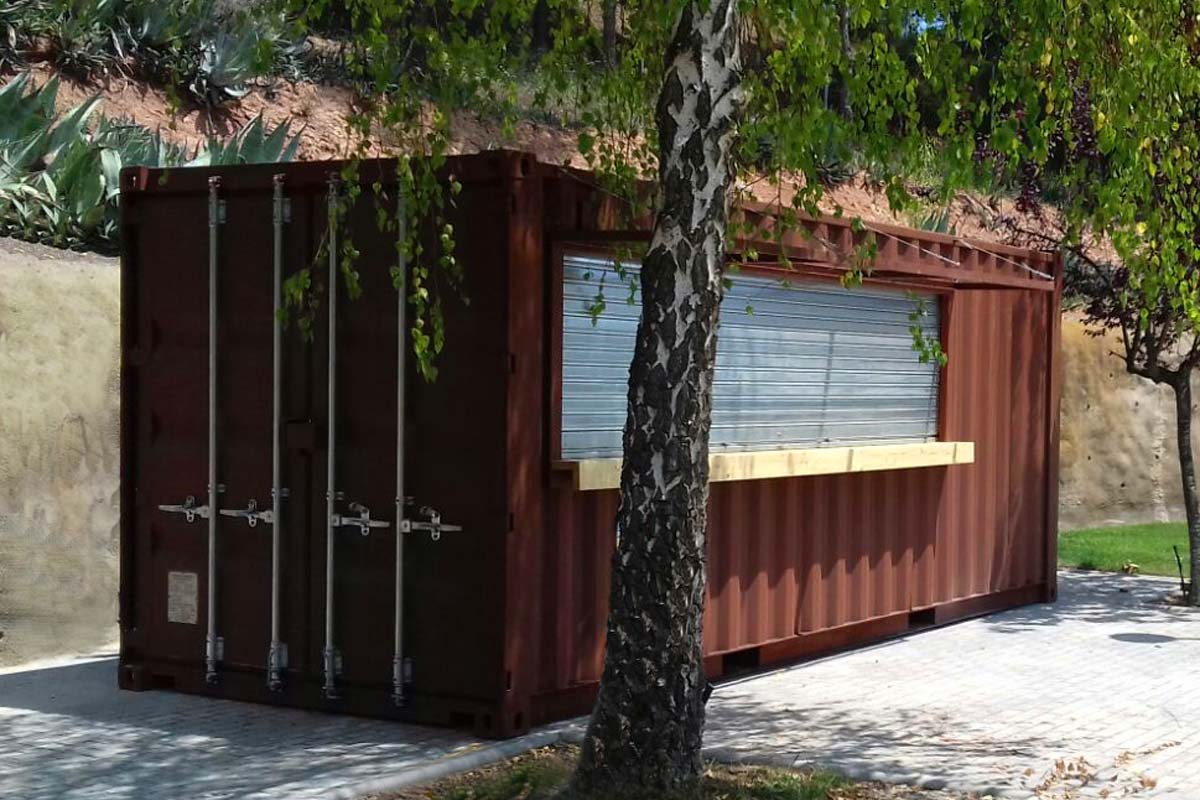 Bar contenedor en piscina 8