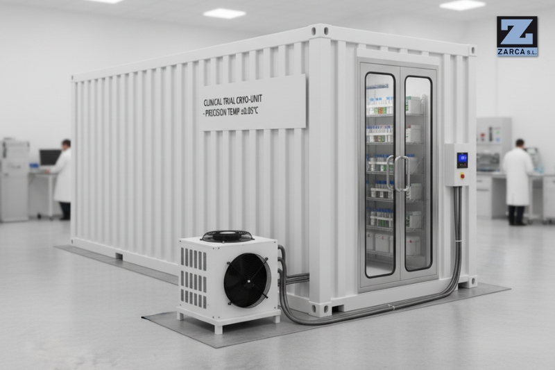 cámara frigorífica portátil para ensayos clínicos