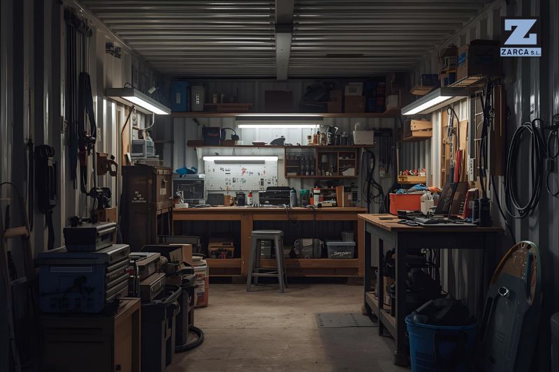 contenedor para taller artístico